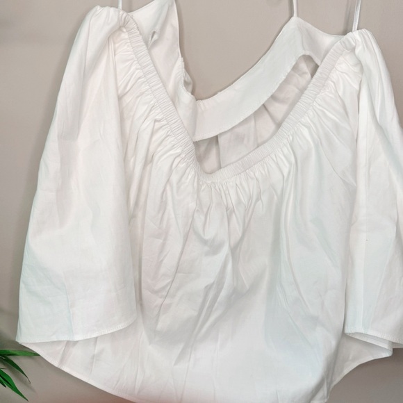 Reformation Addy Square-Neck Halter Top NWT in White Large - Picture 7 of 11